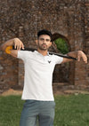 Wintime Men's Classic Grey Polo Shirt with Bull Logo