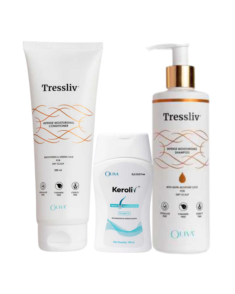 Oliva Complete Hair Care Pack – Anti-Hair Fall & Frizz-Free