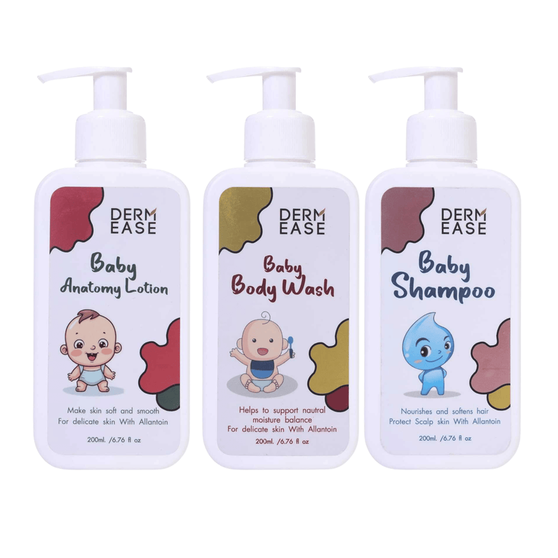 Dermease Gentle Baby Wash Lotion and Shampoo Combo