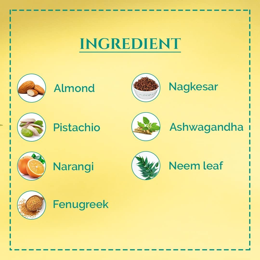 Ashpveda Narangi and Nagkesar Exfoliating Body Ubtan Powder, Herbal Ubtan For Face and Body - Cleansing Toning & Silky Smooth Skin and Pores Minimising (25 gm)