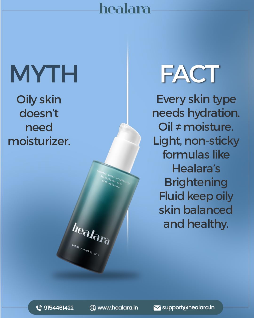 Healara Core Lift Brightening Fluid – South Korea’s First Skincare with C. Vulgaris Microalgal Extract from ocean- 100% Made in South Korea – Approved in USA and Europe