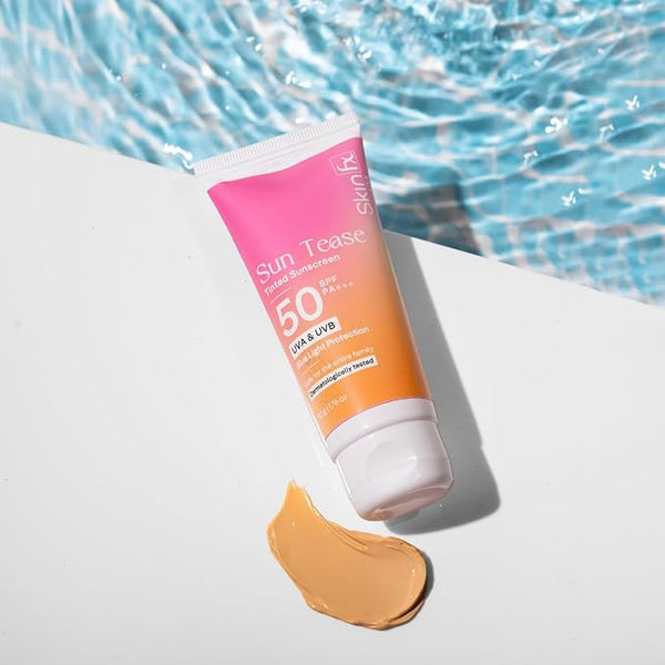 Skin FX Sun Tease Tinted Sunscreen | SPF 50 PA+++ | Lightweight Matte Finish (50g)