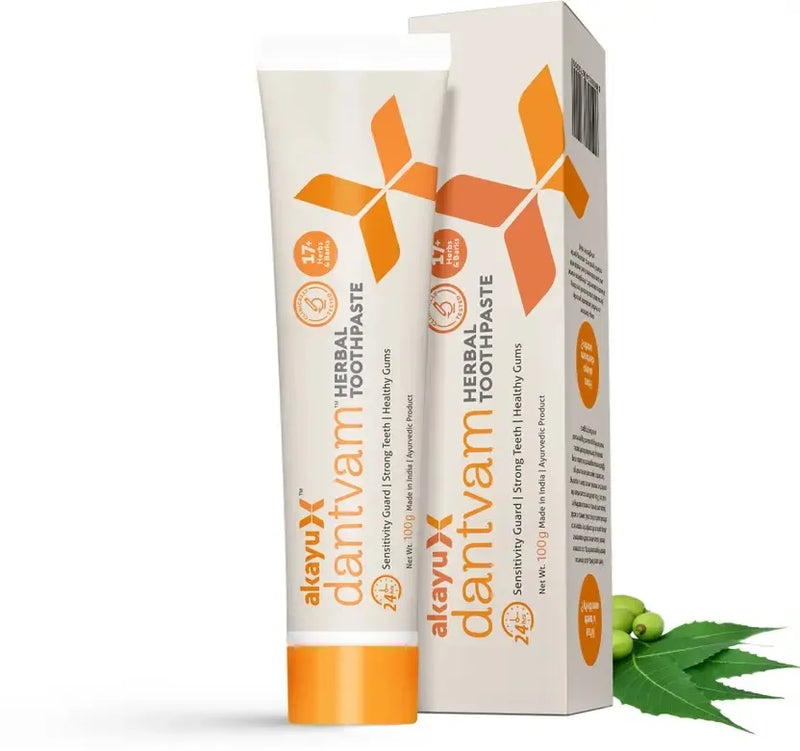 Dantvam Herbal Toothpaste – Ayurvedic Toothpaste for Strong Gums, Fresh Breath & Natural Cavity Protection