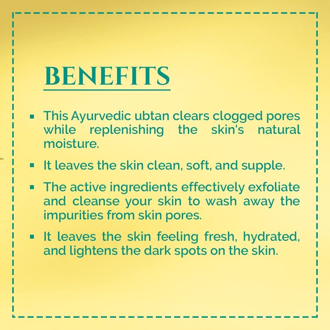 Ashpveda Narangi and Nagkesar Exfoliating Body Ubtan Powder, Herbal Ubtan For Face and Body - Cleansing Toning & Silky Smooth Skin and Pores Minimising (25 gm)