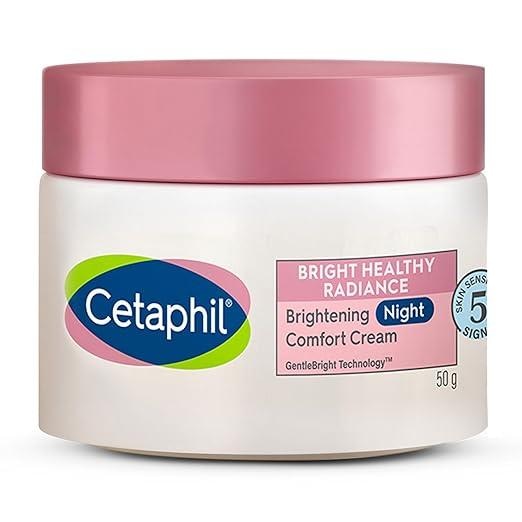 Cetaphil Brightening Night Comfort Cream – Spot Corrector with Niacinamide & Hyaluronic Acid (50g)