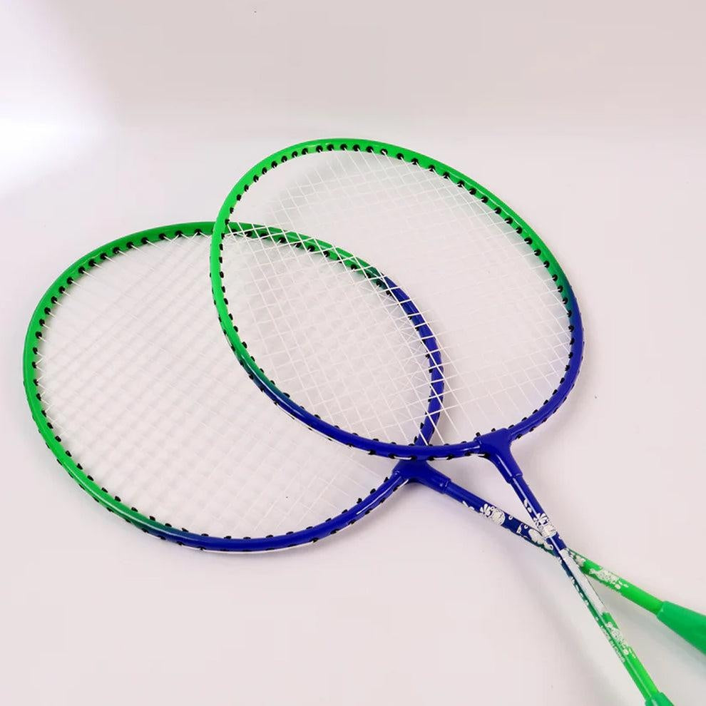 2 Pc Lightweight Kids Badminton Racket Set with Carry Bag – Fun Outdoor Sports Game