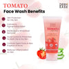 Dermease Tomato Face Wash for Clear & Bright Skin | Natural Glow & Oil Control Formula