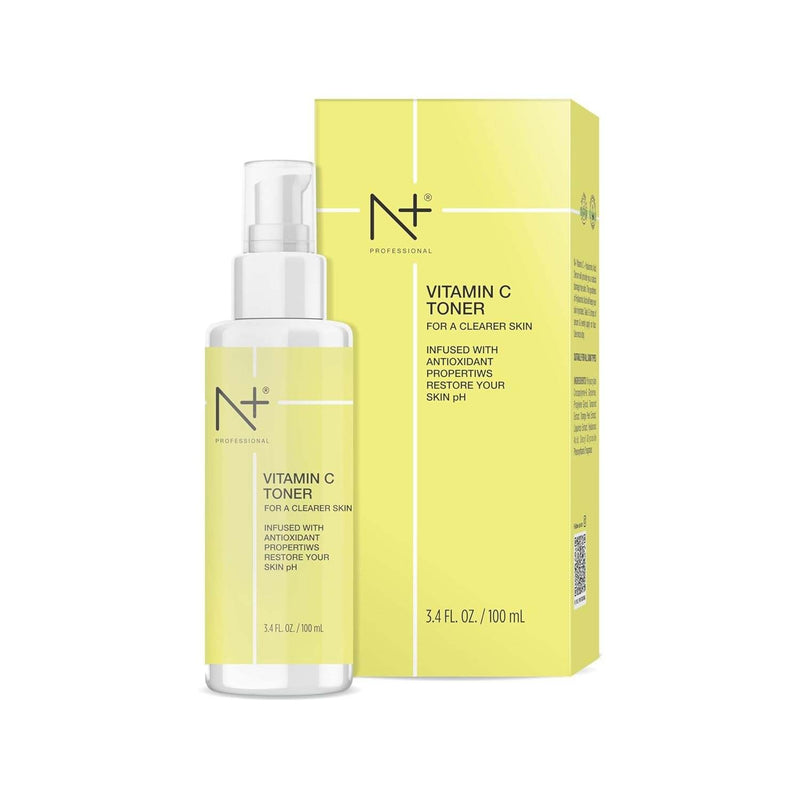 N PLUS Professional Vitamin C Toner for Face | Clears, Brightens & Hydrates Skin | Alcohol-Free | Unisex – 100ml