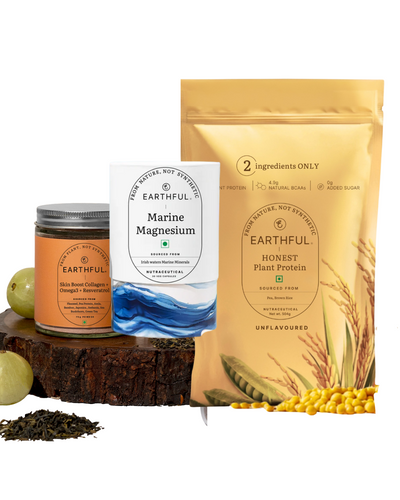 Earthful Plant Protein Powder – Natural Glow & Muscle Recovery Drink for Active Lifestyle | Daily Nutrition for Fitness & Radiant Skin