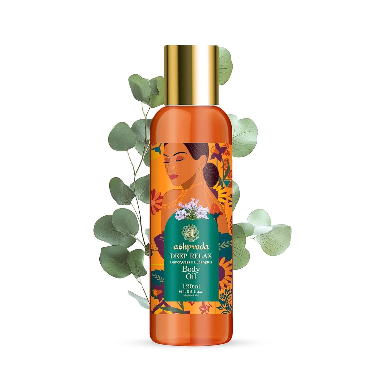 Deep Relax Body Oil – Lemongrass & Eucalyptus Aromatherapy Blend for Muscle Relief, Stress Reduction & Skin Hydration
