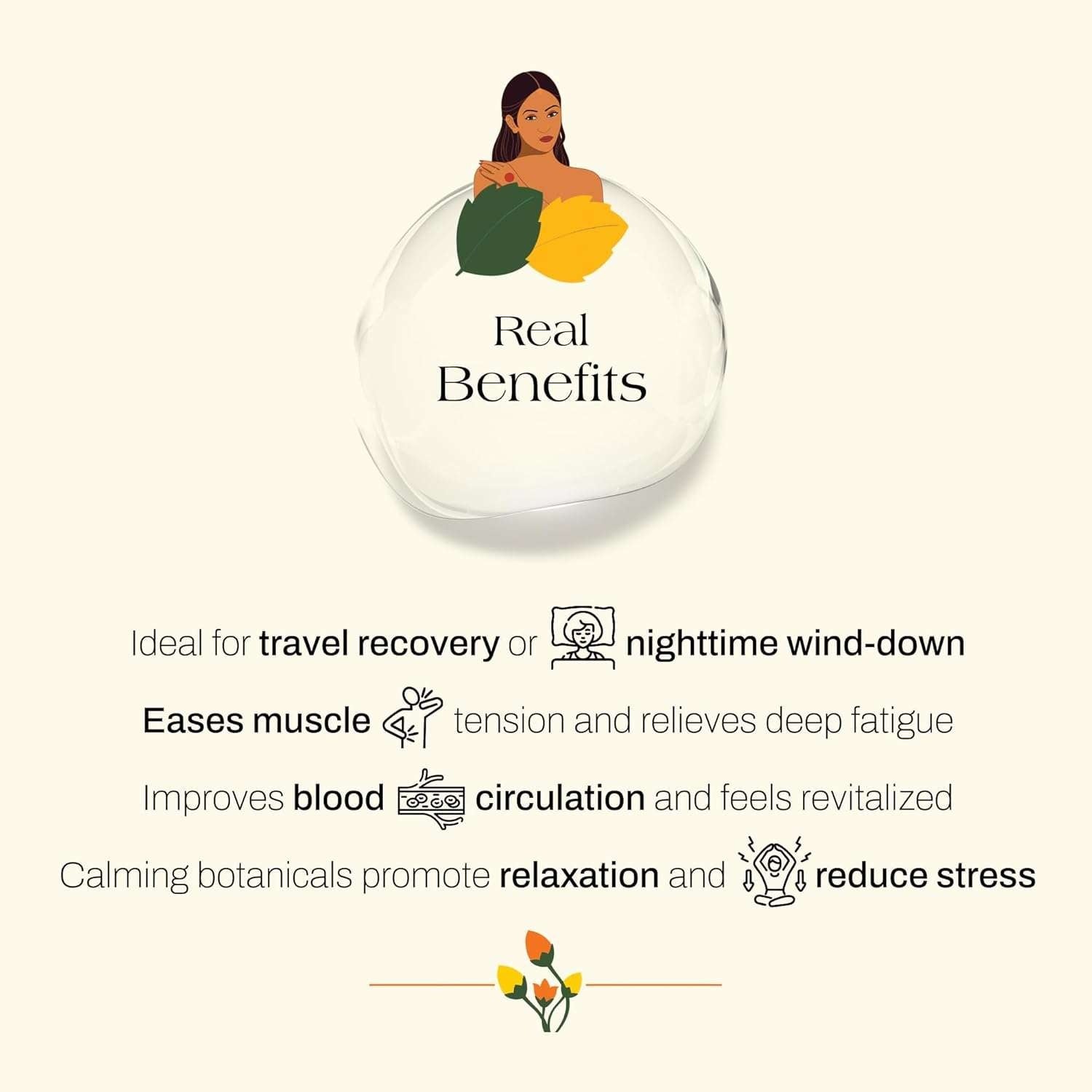 Deep Relax Body Oil – Lemongrass & Eucalyptus Aromatherapy Blend for Muscle Relief, Stress Reduction & Skin Hydration