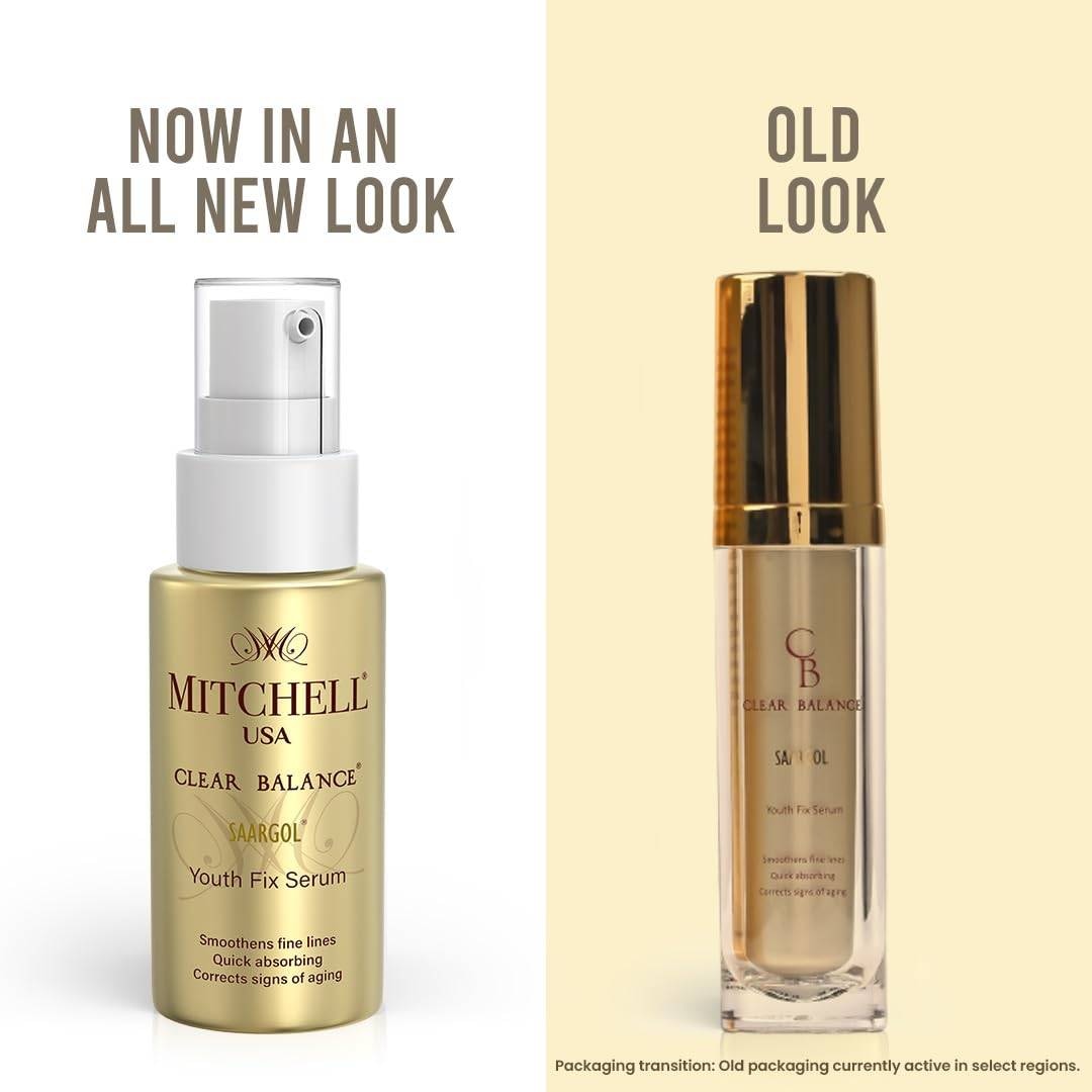 Clear Balance Saargol Youth Fix Serum – Hydrating, Tightening & Brightening | Lightweight Anti-Aging Formula with Saffron, Barley & Cucumber | Unisex | 30ml
