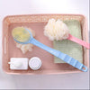 2-in-1 Bath Brush with Long Handle | Back Scrubber & Body Massager for Shower