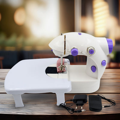 12917 Home Tailoring Sewing Machine With Extension Table Set Foot Pedal Adapter Mini Electric Silai Machine Port
