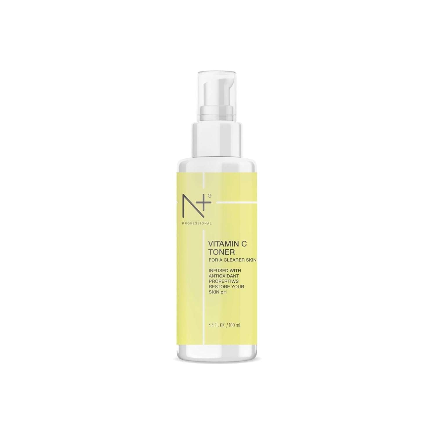N PLUS Professional Vitamin C Toner for Face | Clears, Brightens & Hydrates Skin | Alcohol-Free | Unisex – 100ml