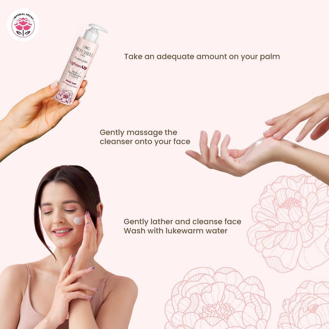 Flawless Lighten Up Micro Dermabrasion Cleanser – Deep Exfoliating & Skin Brightening Face Cleanser (150ml)